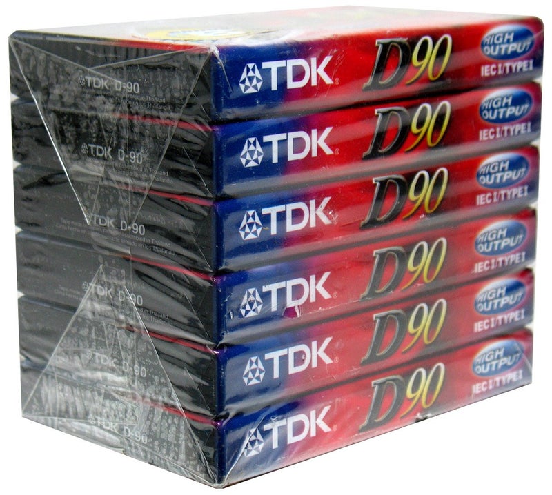 TDK أشرطة كاسيت فارغة TDK سوبرير نورمال بايس D90 (عبوة من 6) - Image 2